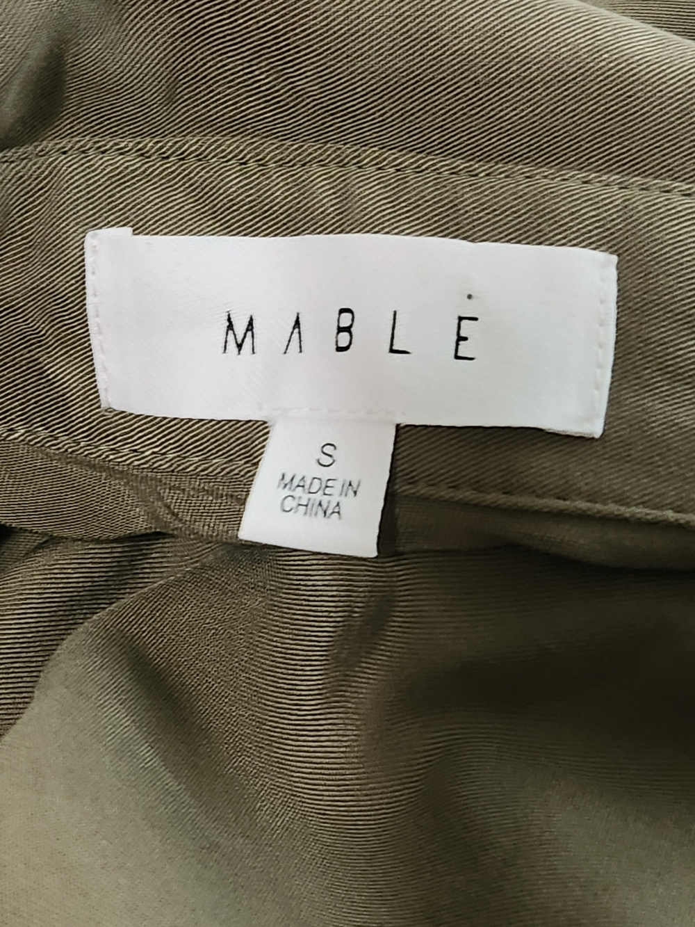 Mable Gwen Tencel Button Down Midi/Maxi Draped Dress In Olive Green Size Small - Picture 11 of 15